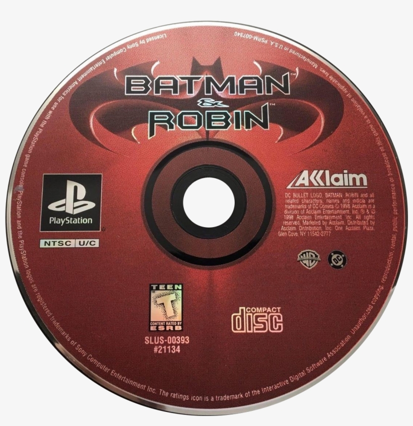 Batman & Robin - Playstation, transparent png #7990827