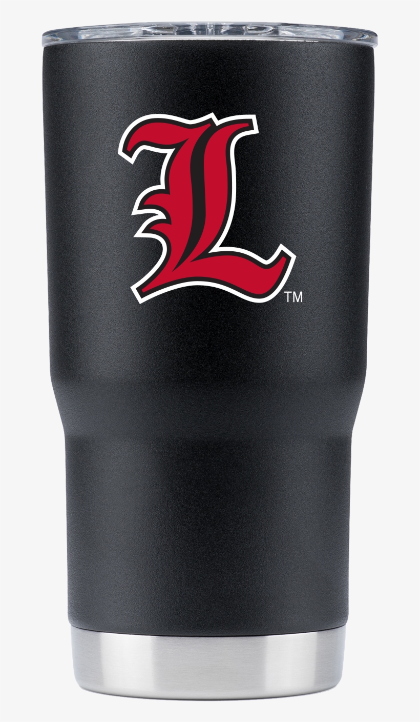 Louisville Cardinals "l" 20oz Powder Coated Black Tumbler - Guinness, transparent png #7990963