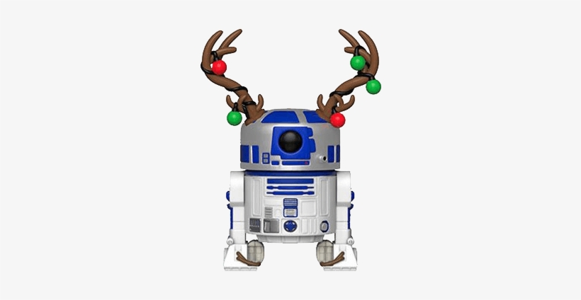 Funko Pop Star Wars Holiday R2 D2 With Antlers 1 - Star Wars Funko Pop Christmas, transparent png #7991447