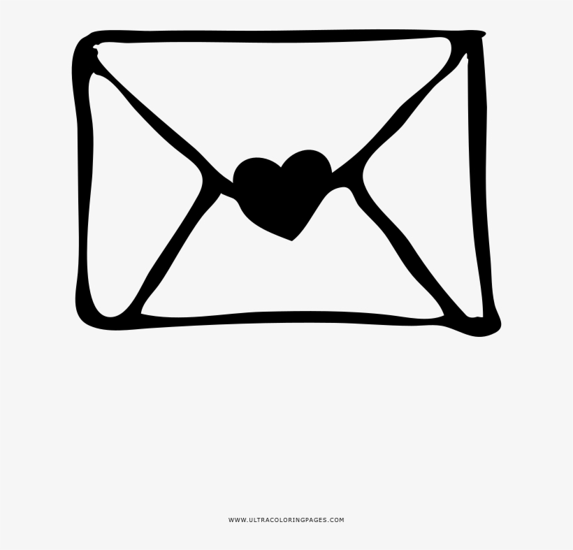 Love Letter Coloring Page - Furniture, transparent png #7992054