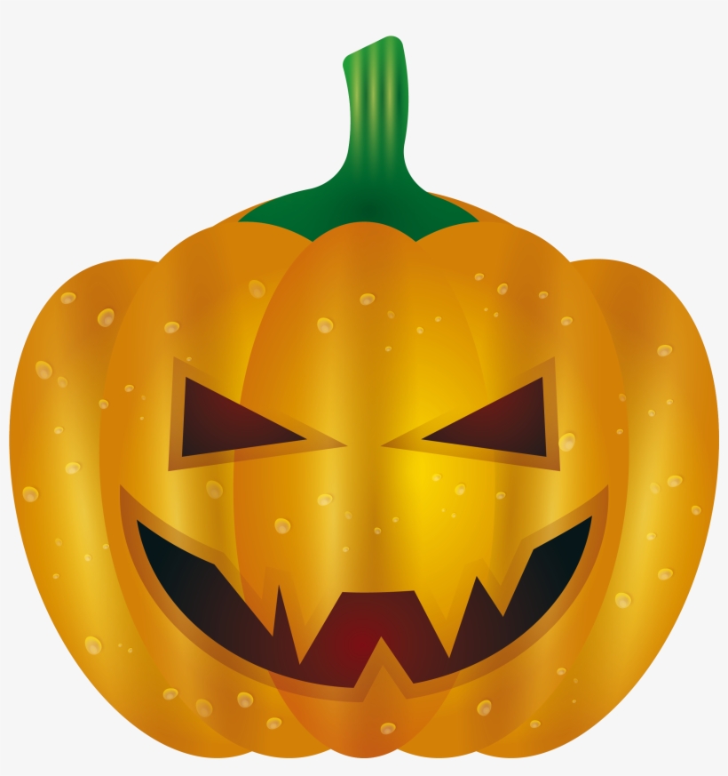 Calabaza Pumpkin Halloween Evil Jackolantern - Evil Pumpkin Designs, transparent png #7992464