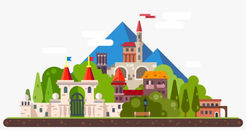 Kingdom - 2d Building Png, transparent png #7993046