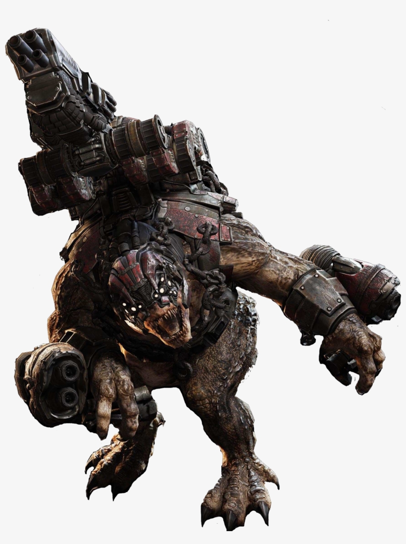 Brumakian Productions - Gears Of War Locust Brumak, transparent png #7993153