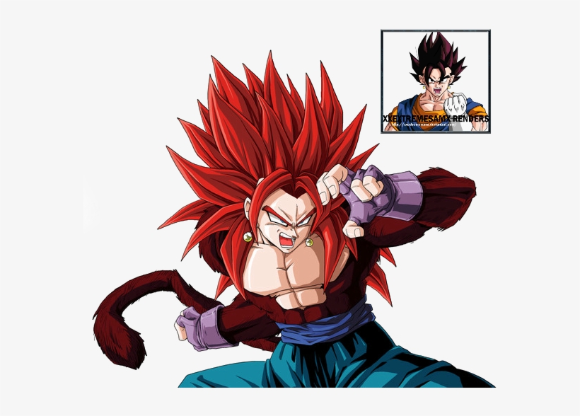 Png - Vegetto Super Saiyan 4, transparent png #7993778