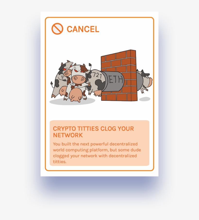 The Deck Also Consists Of Other Cool Crypto-theme Cards - Cartoon, transparent png #7994036