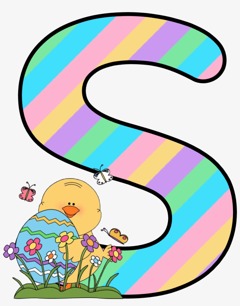 Ch B *✿* Alfabeto Easter De Kid Sparkz - Alfabeto Easter De Kidsparkz Holiday Fonts, transparent png #7994594