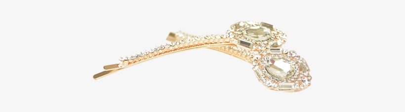 Rwr01612 Anais Gold Clear Long Slides - Body Jewelry, transparent png #7994893