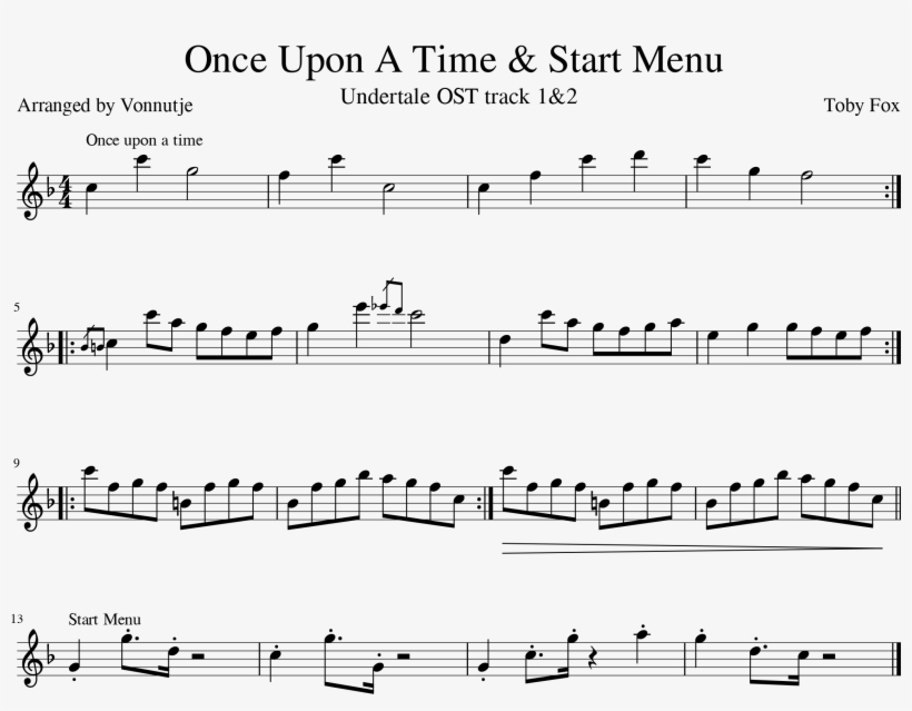 Undertale Sheet Music For Flute - 싸이 아버지 피아노 악보, transparent png #7995111
