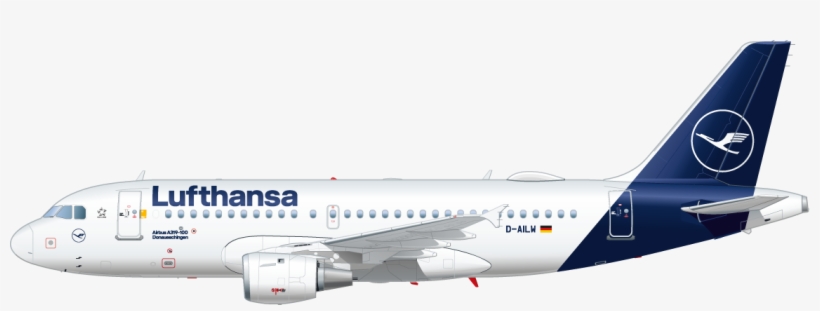 Brussels Airlines A319, transparent png #7995517