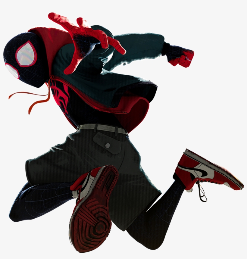 Into The Spider-verse Png - Spider Verse Spider Man Miles Morales, transparent png #7995924