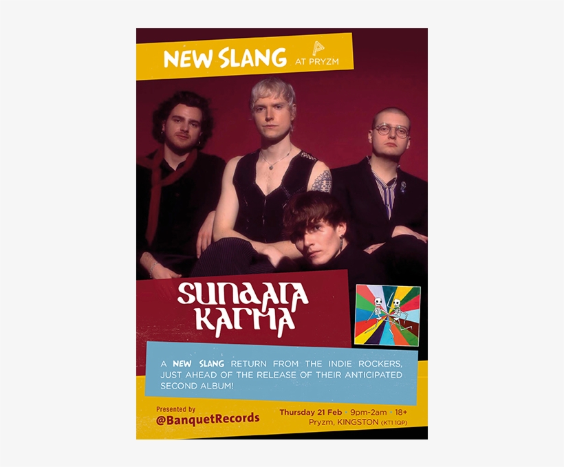 Sundara Karma Thursday 21st February At New Slang, - Sundara Karma, transparent png #7995931
