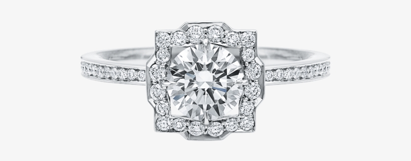 Belle Round Brilliant Engagement Ring Harry Winston - Harry Winston Ring, transparent png #7996332