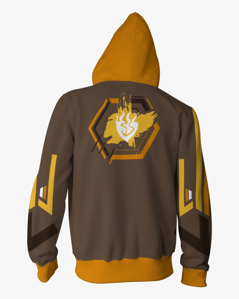 Rwby Yang Xiao Long Zip Up Hoodie Fullprinted Zip Up - Dbh Hoodie, transparent png #7997539