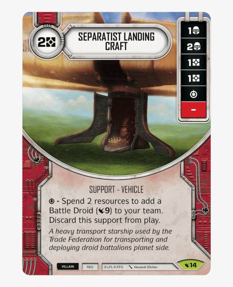 Separatist Landing Craft - Star Wars, transparent png #7997627