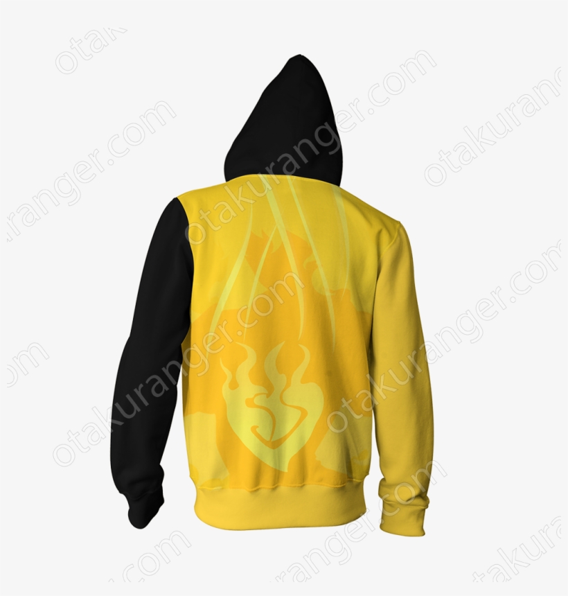 Rwby Yang Xiao Long Zip Up Hoodie Fullprinted Zip Up - Hood, transparent png #7997636