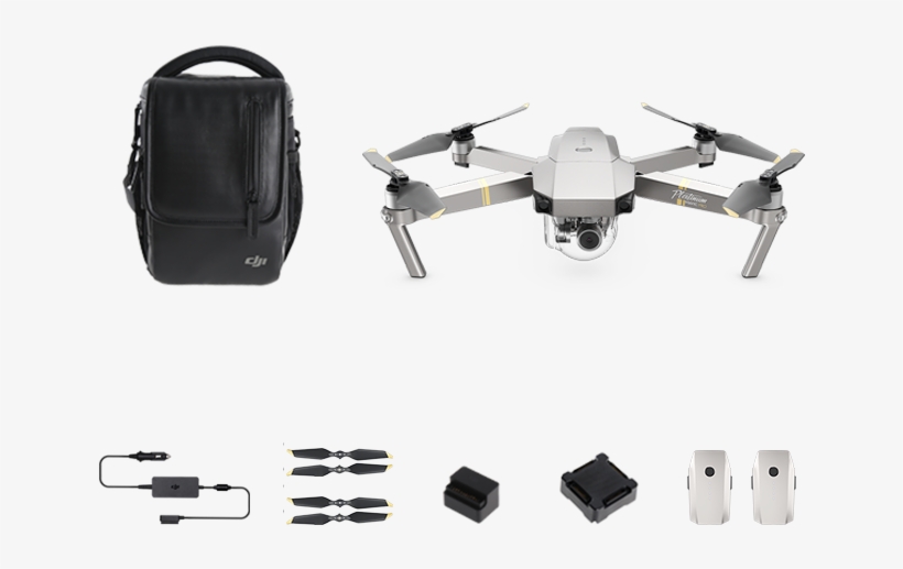 Mavic Pro Platinum Fly More Combo - Dji Rtf Mavic Pro Platinum, transparent png #7998478