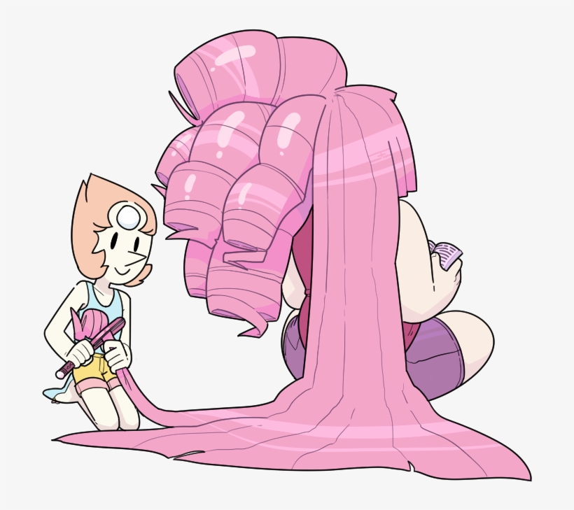 Who Has The Longest Hair - Rose Quartz Steven Universe Hair, transparent png #7998506