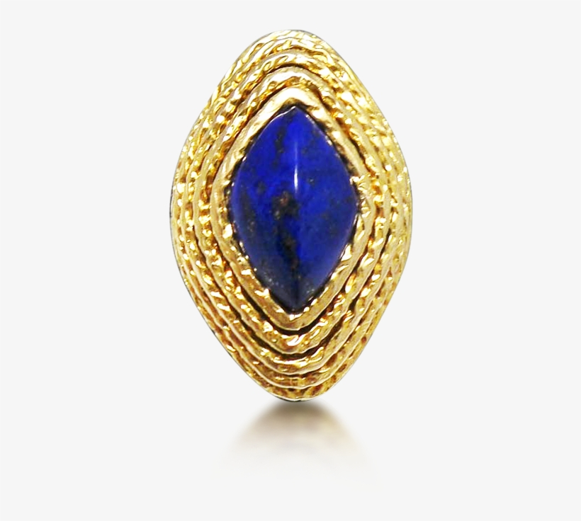 A Gold And Lapis Lazuli Ring, By Van Cleef & Arpels - Diamond, transparent png #7999190