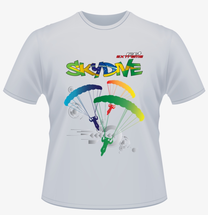 Skydiving T Shirts - T Shirt, transparent png #7999471