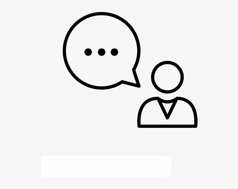 Noun 33097 Cc Guy Talking - Line Art, transparent png #7999683