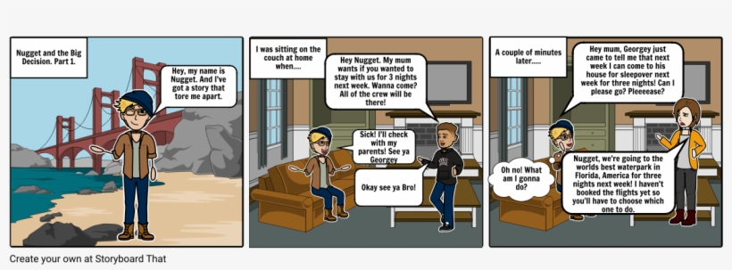 Nugget And The Big Decision - Comics, transparent png #7999717