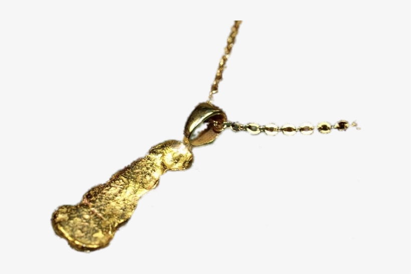 Stunning Gold Nugget Pendant - Pendant, transparent png #7999886
