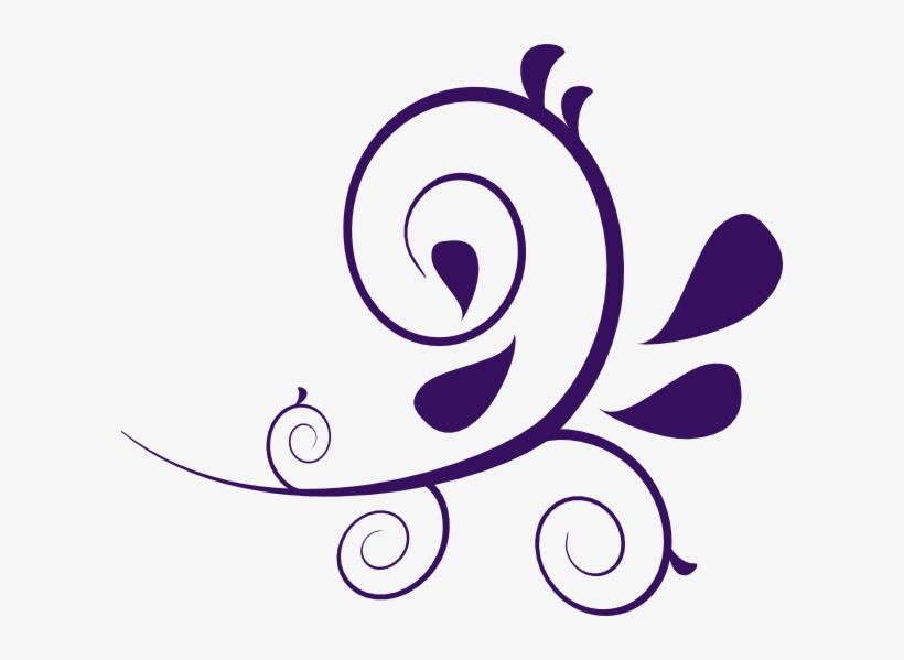 Curl Clipart Purple Swirl - Swirl Clipart, transparent png #80088