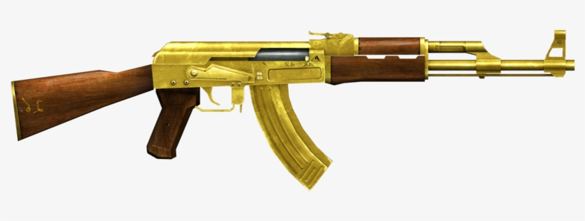 Largest Collection Of Free - Ak 47 Gold Png, transparent png #80141