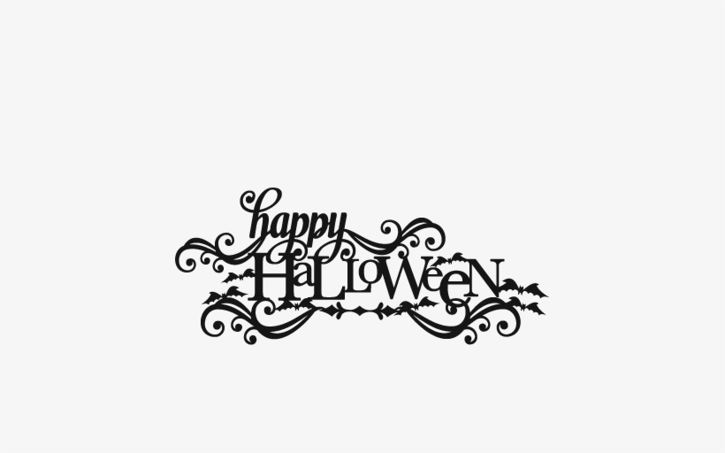 Happy Halloween Svg Scrapbook Title Svg Cutting Files Free Halloween Svg Cutting Files Free Transparent Png Download Pngkey