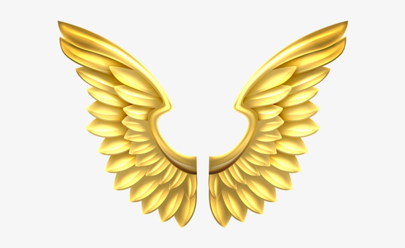 Gold Wings Transparent Png Clip Art Image - Golden Angel Wings Png, transparent png #80657