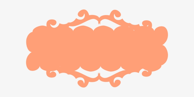 Peach - Peach Ribbon Banner Png, transparent png #80858