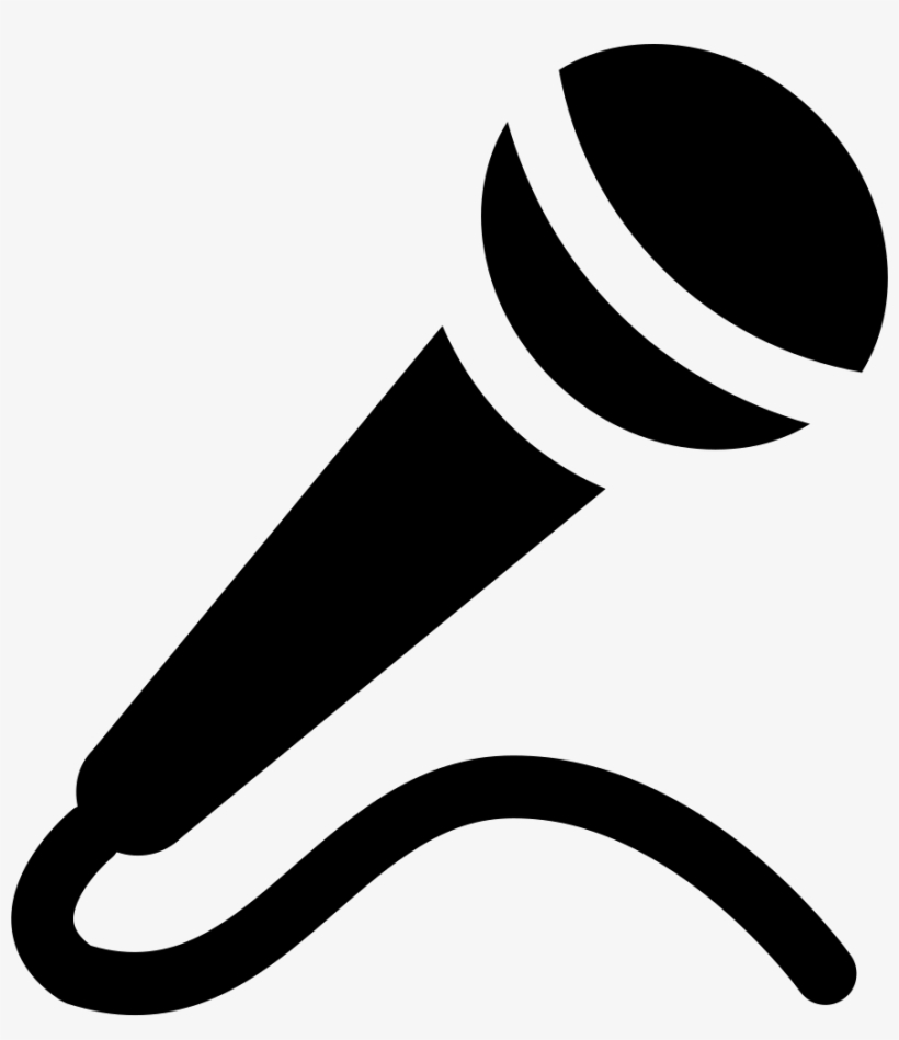 Microphone Comments - Microphone Icon Black And White, transparent png #81020
