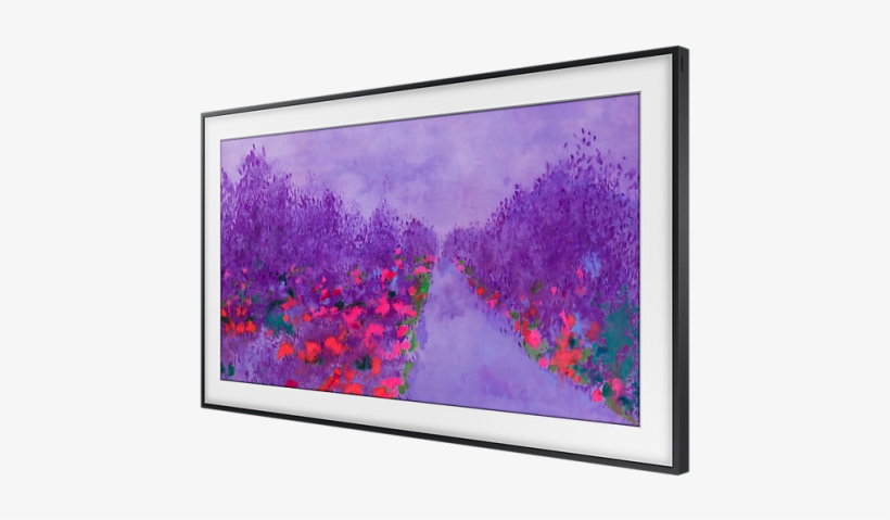 Front Black Image Samsung The Frame Tv Free Transparent Png Download Pngkey