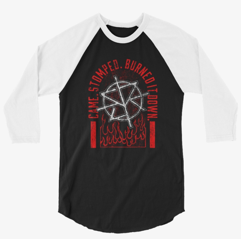 Seth Rollins "burned It Down" Raglan - Roman Reigns Unleash The Big Dog Tee, transparent png #81397
