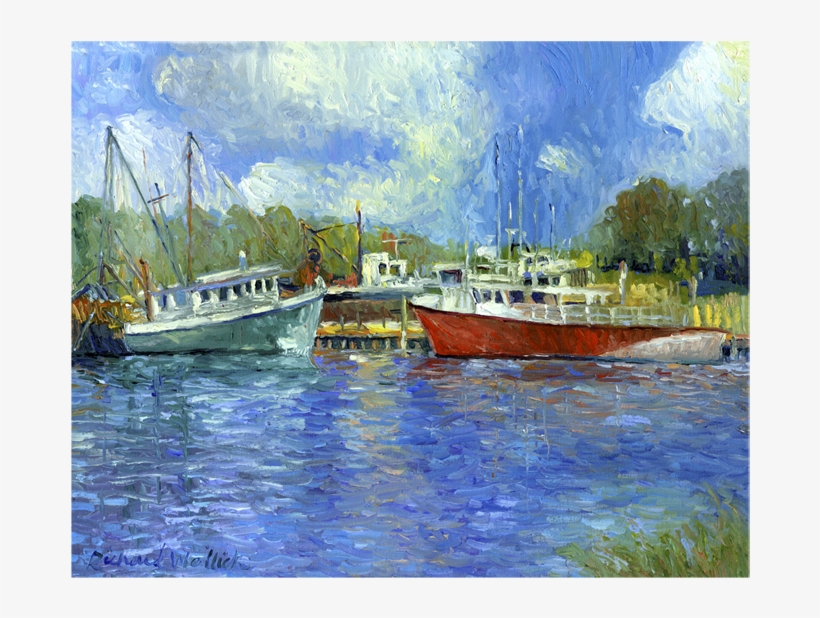 Richard Wallich - Wickford Boats Canvas, transparent png #81705
