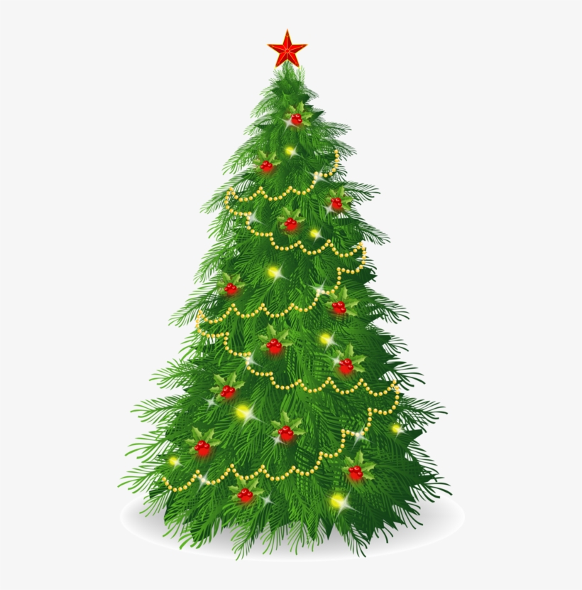 Delightful Christmas Tree Illustrations - Blinking Christmas Tree Clipart, transparent png #81787