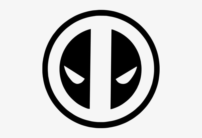 Logo Clipart Deadpool - Deadpool Symbol Black And White, transparent png #81849