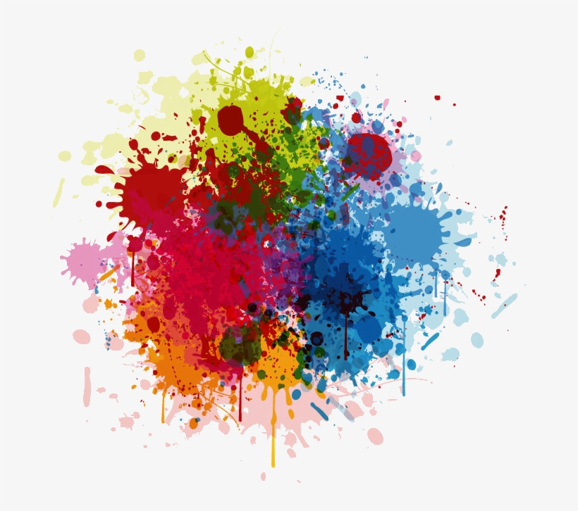 Abstract Paint Shower Curtain, transparent png #82026