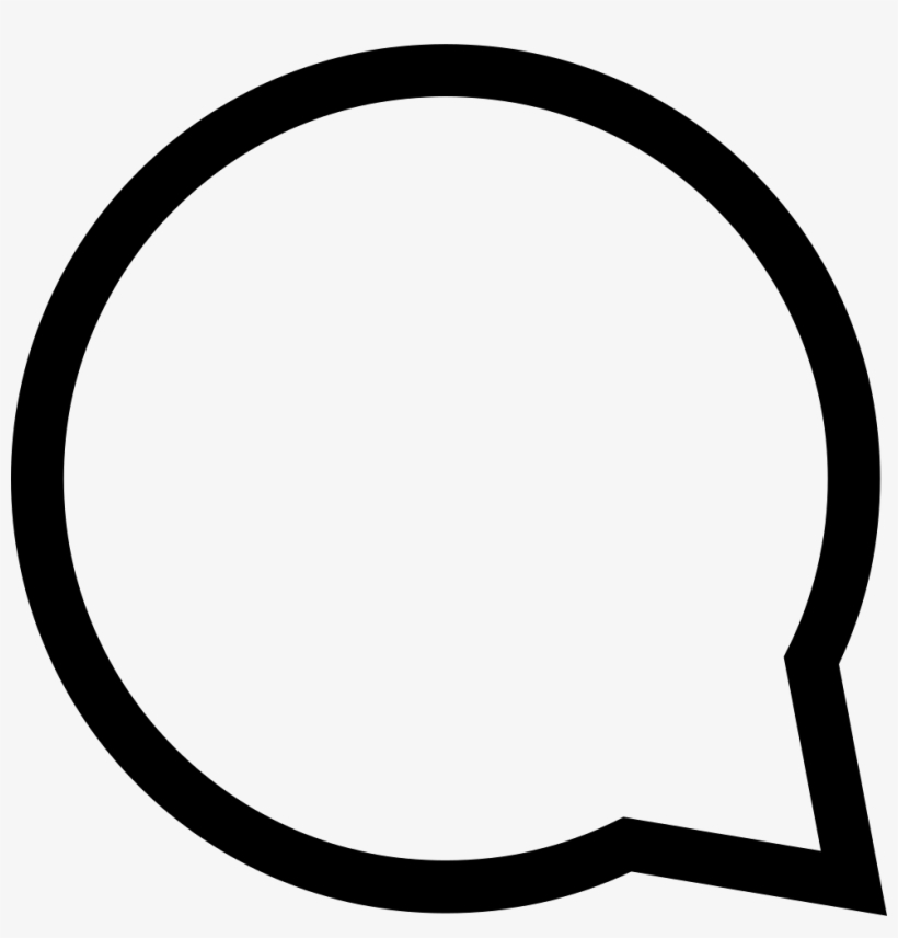 Circular Speech Bubble Outline - Circle, transparent png #82125