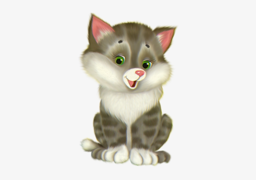 Clipart Free Cute Cartoon Free Cats Gato Pinterest - Free Clip Art Kitten, transparent png #82144