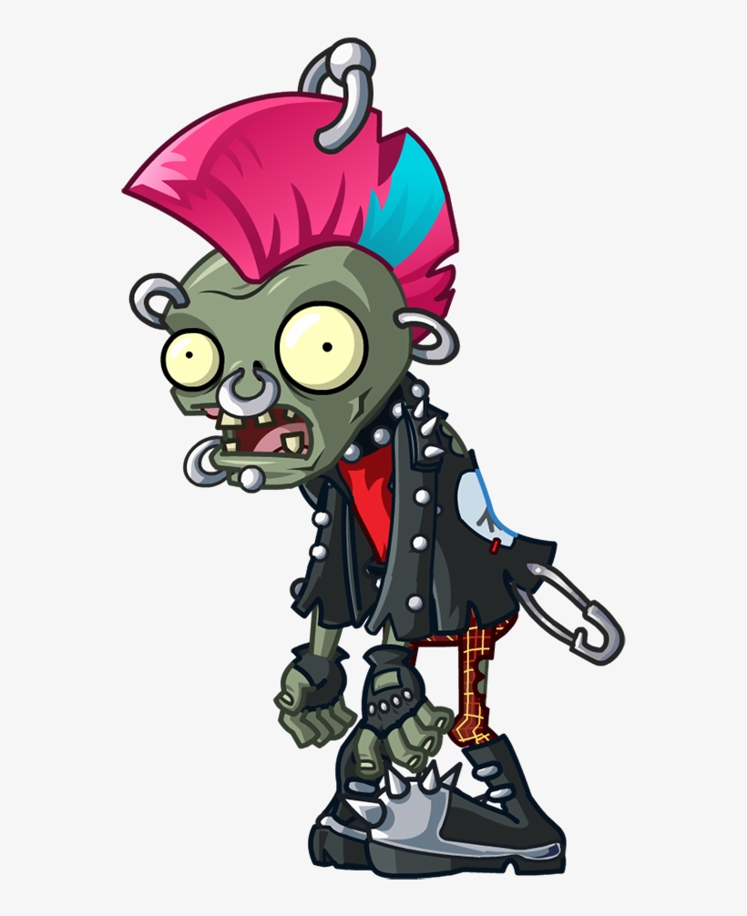 Zombie Free Png Image - Plants Vs Zombies Punk - Free Transparent PNG ...