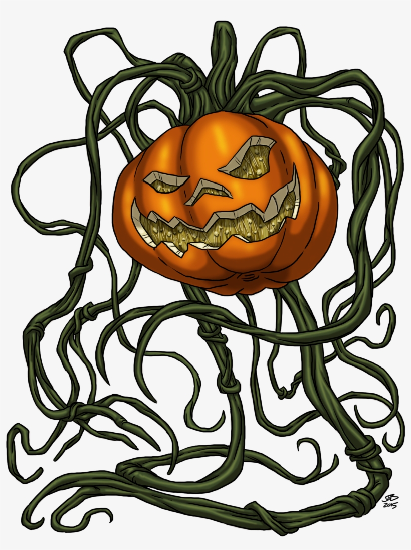 28 Collection Of Pumpkin Monster Drawing, transparent png #82606