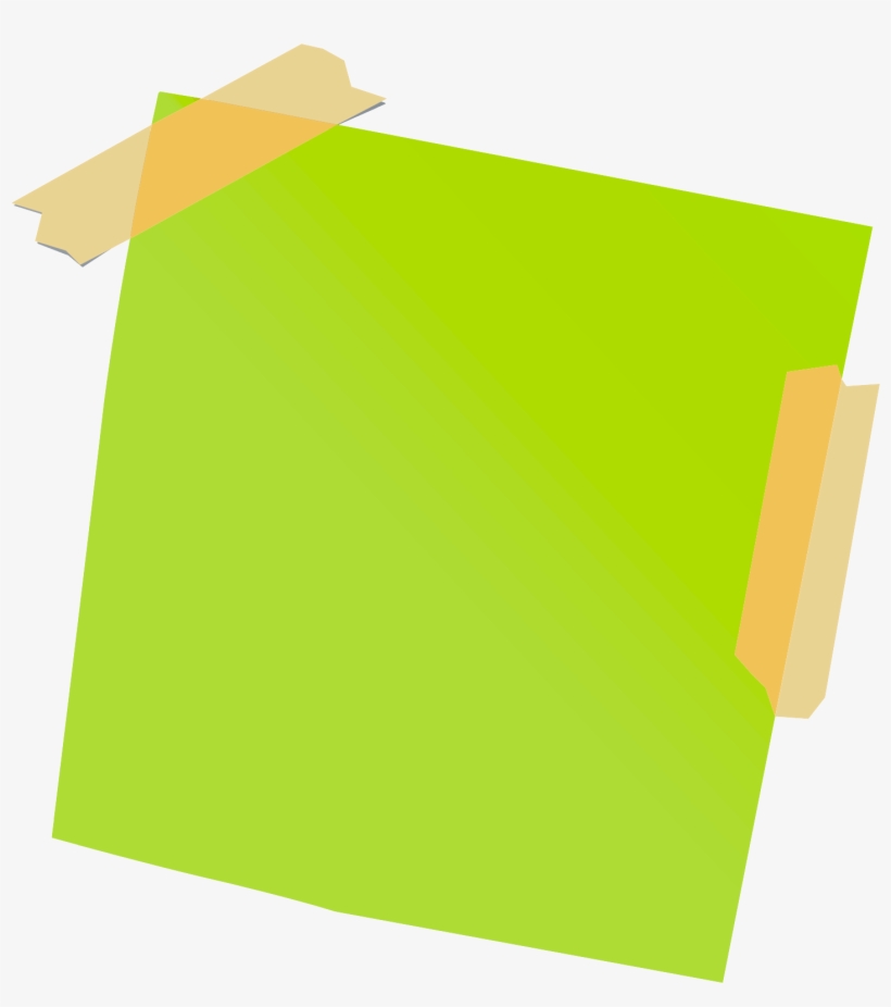 Objects - Transparent Background Sticky Note Png, transparent png #82789