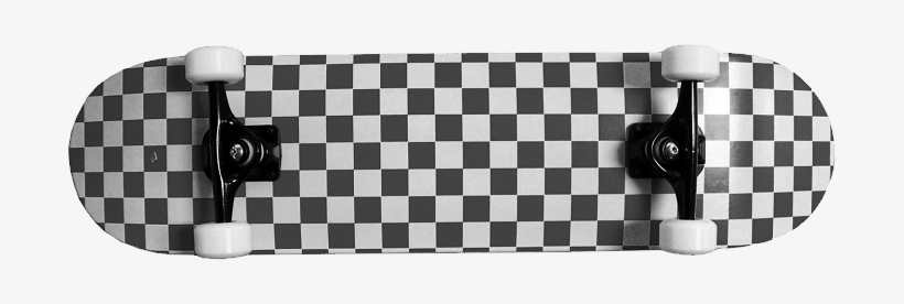 Download - Kpc Pro Skateboard Complete Black And White Checker, transparent png #82814