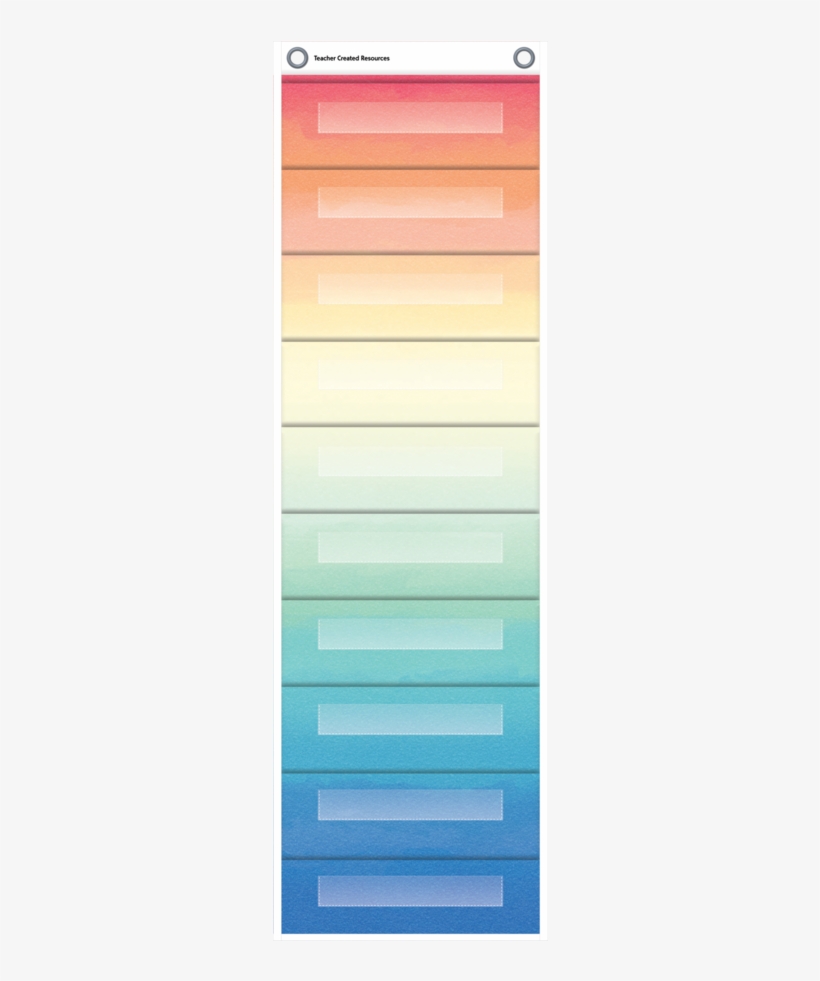 Tcr20842 Watercolor 10 Pocket File Storage Pocket Chart - Teacher Created Resources Teacher Created File Storage, transparent png #83016