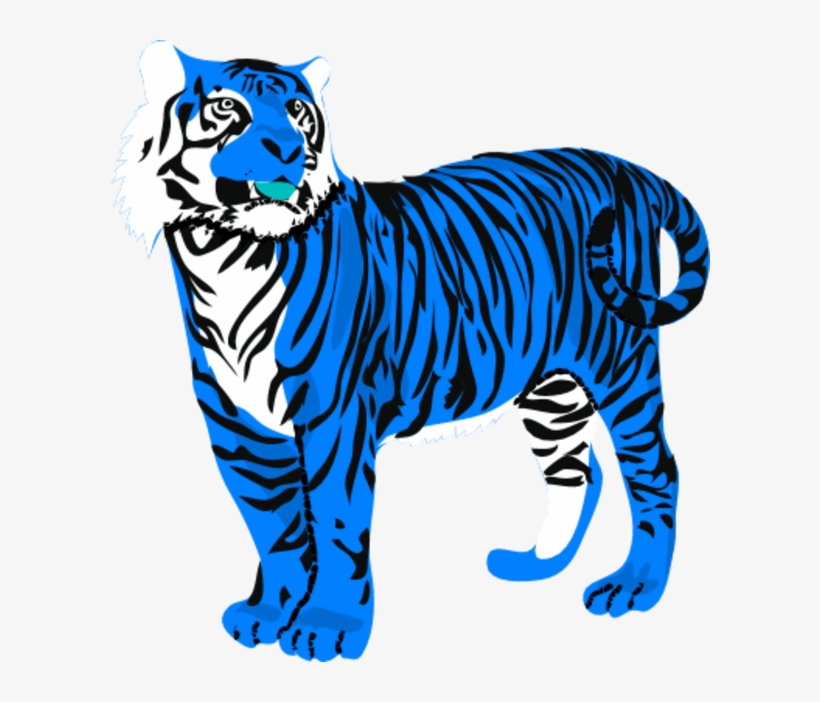 Blue Tiger Clipart, transparent png #83038