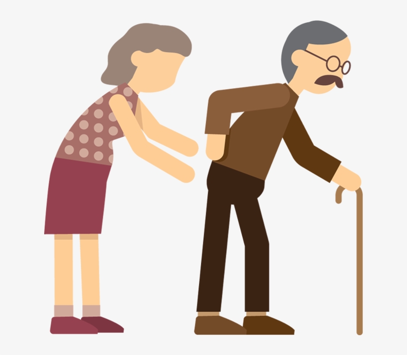 Cartoon Pictures Of People Walking Group Image Freeuse - Old People Cartoon Png, transparent png #83809