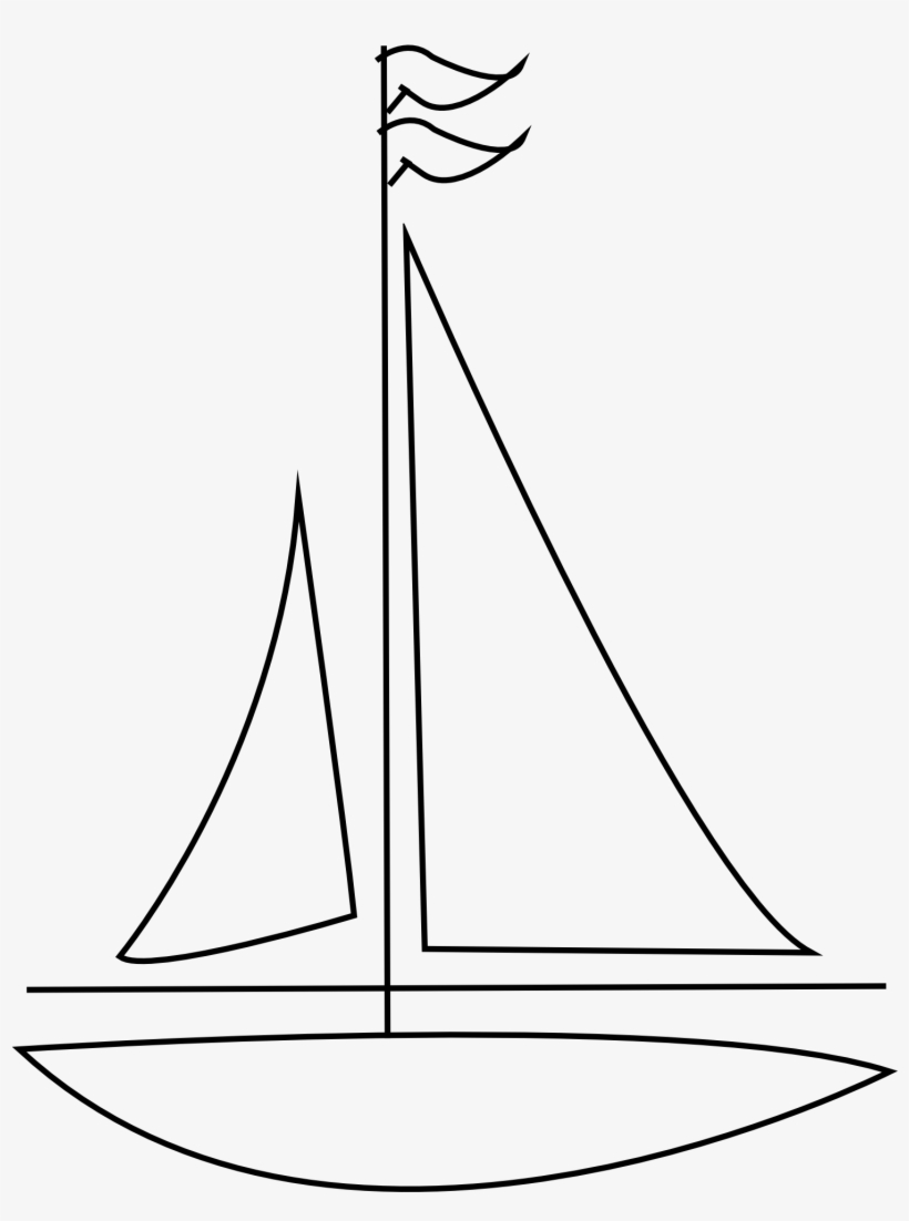 Image Black And White Stock Sailboat Images Buscar - Line Drawing Sail Boat, transparent png #84193