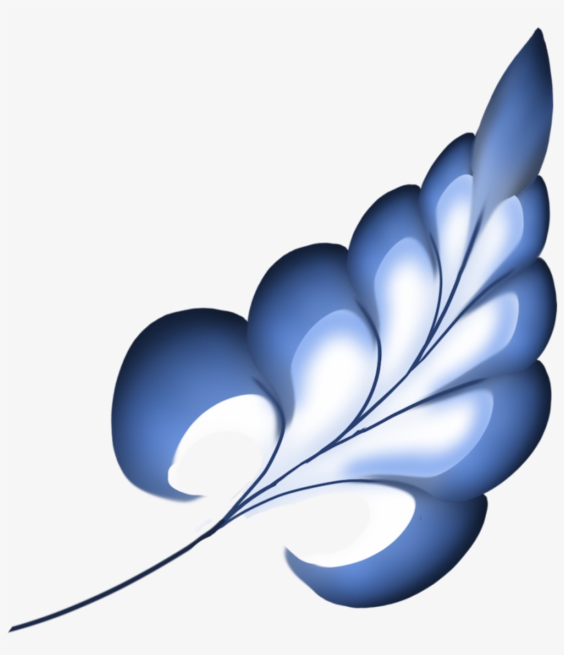 Flores Azules Png Clipart Blue Clip Art - Tatuajes A Color En Png, transparent png #84728
