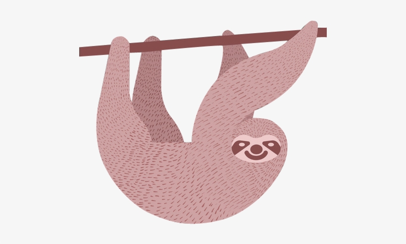 Royalty Free Library Transparent Tumblr Original Art - Transparent Sloth Gif, transparent png #84826